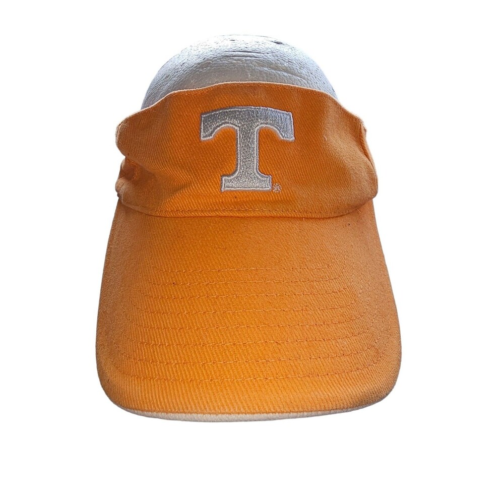 Vintage Tennessee Volunteers Vols Visor Hat Signature Orange